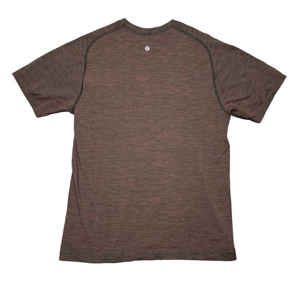 Lululemon T Shirt Mens M Heather Red Metal Vent Tech Short Sleeve Training Gym - Picture 2 of 7